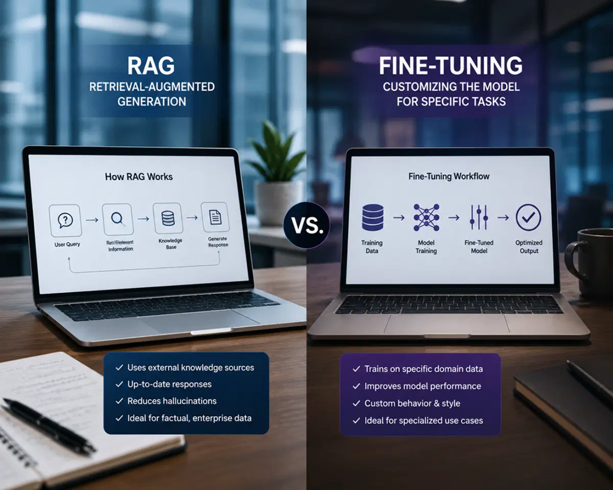 LLM Development Explained: Fine-Tuning vs. RAG for Enterprises